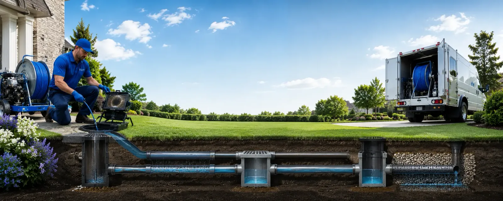 Outdoor drain cleaning information for Glenwood, MD